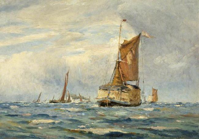 William Lionel Wyllie A Breezy Day on the Medway, Kent France oil painting art
